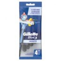 Asda Gillette Blue3 Mens Disposable Razors 4 Pack