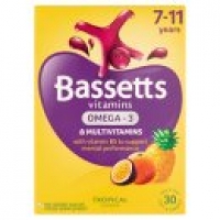Asda Bassetts Vitamins Multivitamins Tropical Flavour 7-11 Years Soft & Chewies