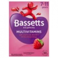 Asda Bassetts Vitamins Multivitamins Raspberry Flavour 7-11 Years Soft & Chewies