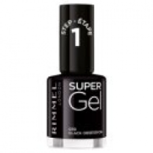Rimmel London Super Gel Nail Polish Black