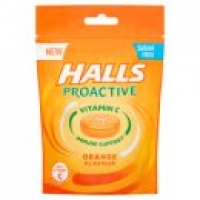 Asda Halls Proactive Vitamin C Orange Flavour Sweets Bag