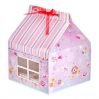 Poundland  Cardboard House Design Cup Cake Box