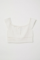 HM   Crocheted off-the-shoulder top