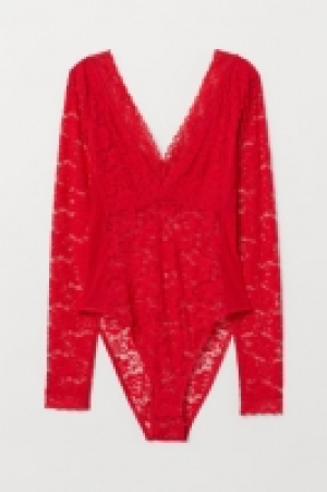  Long-sleeved lace body £6.00