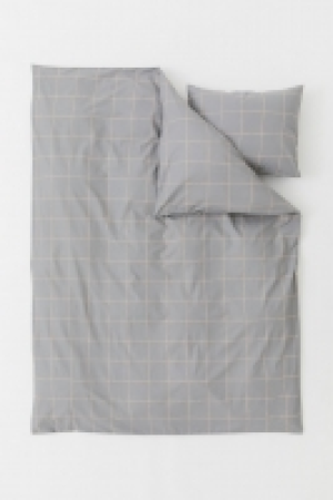  Checked duvet cover set £13.00