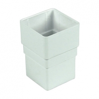 Wickes  FloPlast RSS1W Square Downpipe Pipe Socket - White 65mm