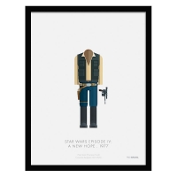 QDStores  Sci-Fi Costumes Han Solo Framed Print Wall Art 14 x 11 Inch