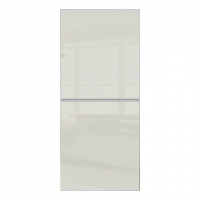 Wickes  Wickes Minimalist Sliding Wardrobe Door 2 Panel Silver Frame