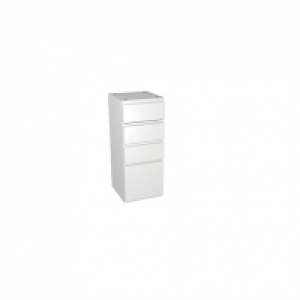 Wickes Hertford White Gloss Multi - Drawer Floor Standing St