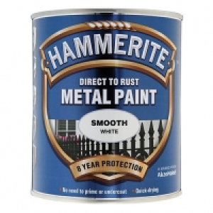 Hammerite Metal Paint - Smooth White 750ml £15.00