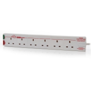 Wilko  Wilko 13 Amp 2m 6 Socket Surge Protected Extension Lead