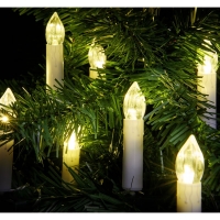 Wilko  Wilko 20 Warm White Battery-Operated Clip On Candle Christma