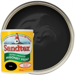 Sandtex Ultra Smooth Masonry Paint - Black 5L £29.00