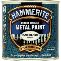 Wickes  Hammerite Metal Paint - Hammered White 250ml