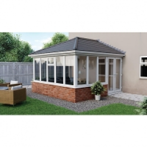 Euramax Edwardian E2 Solid Roof Dwarf Wall Conservatory - 8  £5,375.00