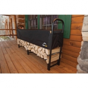 Shelterlogic 8 x 2 ft Steel Frame Log Rack Black £91.00