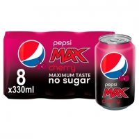 Tesco  Pepsi Max Cherry 8 X 330Ml