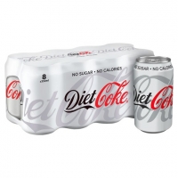 Tesco  Coca Cola Diet Coke 8X330ml