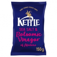 Tesco  Kettle Chips Sea Salt & Balsamic Vinegar 150G