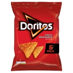 Doritos Chilli Heatwave Tortilla Chips 6x30g £1.00