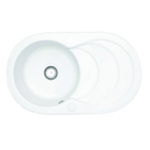 Wickes Ceramic Single Oval Bowl Sink White £180.00