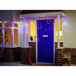 Wilko 200 Multicoloured LED Icicle Christmas Lights with Whi £15.00