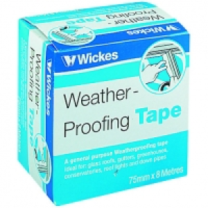 Wickes General Purpose Weatherproofing Tape - 76mm x 8m £13.00