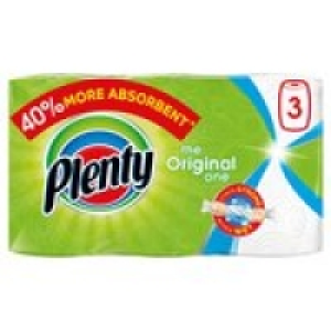 Plenty White Kitchen Roll 300 Sheets £3.50