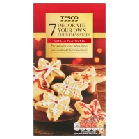 Tesco  Tesco Vanilla Decorate Your Own Flavoured Christmas Stars 14