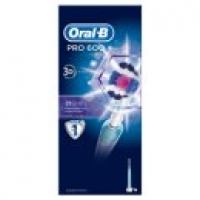 Asda Oral B Pro 600 White & Clean Rechargeable Electric Toothbrush