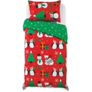 Aldi  Festive Single Novelty Duvet Set