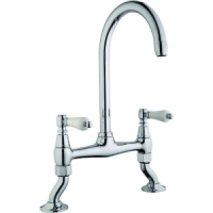 Wickes Zores Bridge Kitchen Mixer Sink Tap - Chrome £99.00