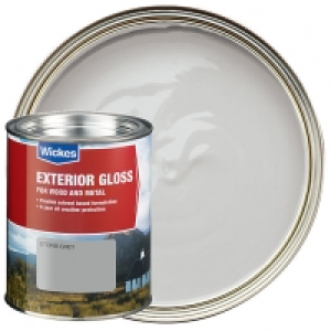 Wickes Exterior Gloss Storm Grey 750ml £18.00