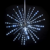 QDStores  240 LED White Outdoor Animated Sparkle Branch Ball Light Mai