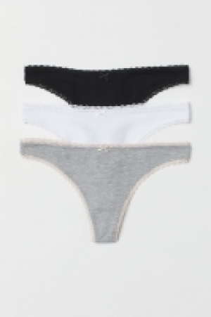  3-pack cotton thong briefs £4.00