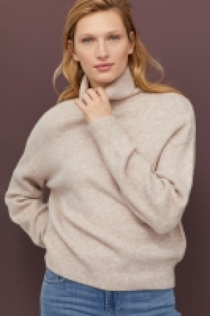  Knitted polo-neck jumper £15.00