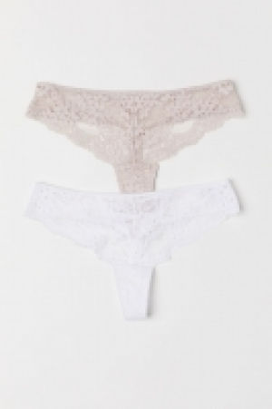  2-pack lace thong briefs £5.00