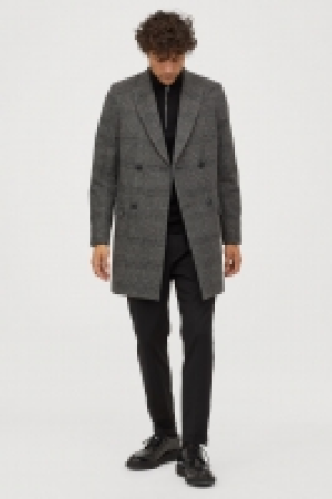  Double-breasted wool-mix coat £50.00