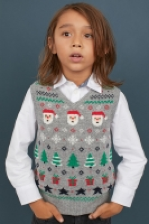  Jacquard-knit slipover £7.00