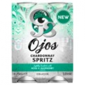 Ojos Chardonnay Spritz Lightly Twisted with Rose & Raspberry Flav
