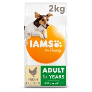 IAMS Vitality Small/Medium Adult Dog Food Chicken 2kg £5.00