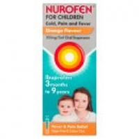 Asda Nurofen for Children Cold Pain and Fever Ibuprofen Oral Suspension O