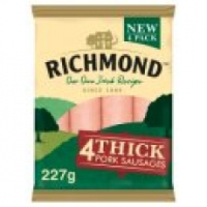 4 Thick Pork Sausages £1.00