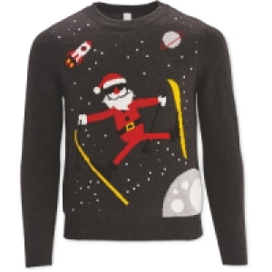 Kids Christmas Ski Santa Jumper