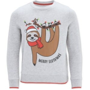 Kids Sloth Christmas Sweatshirt