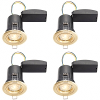 Wickes  Wickes Brass LED Premium Fire Rated Downlights 6W - Pack of 