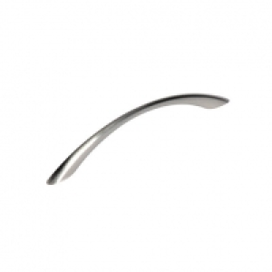 Wickes Tapered Bow Door Handle - Brushed Nickel 160mm Pack o