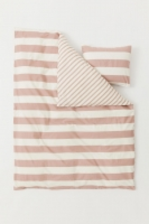  Striped duvet cover set £12.00