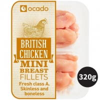 Ocado  Ocado British Mini Chicken Breast Fillets 320g