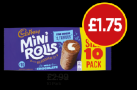 Cadbury Chocolate Mini Rolls £1.75